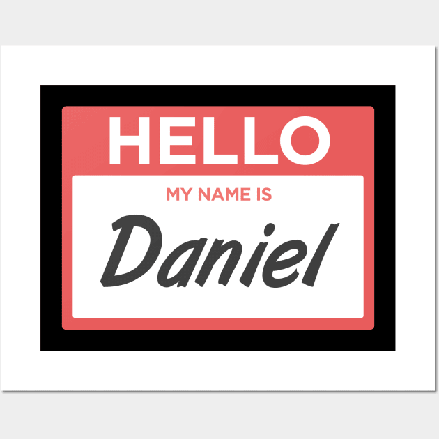 Daniel | Funny Name Tag Wall Art by MeatMan